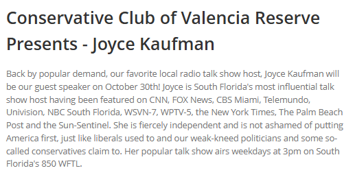 CCVR Joyce Kaufman