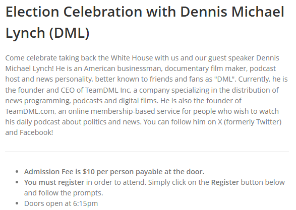 Dennis Michael Lynch at CCVR