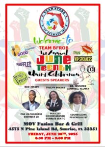Black Floridian Republicans of Broward Juneteenth Unity Celebration
