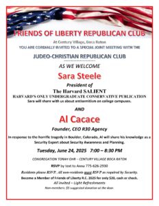 Friends of Liberty Republican Club Meeting 062425