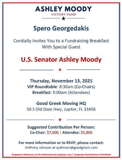 Fundraiser for Ashley Moody