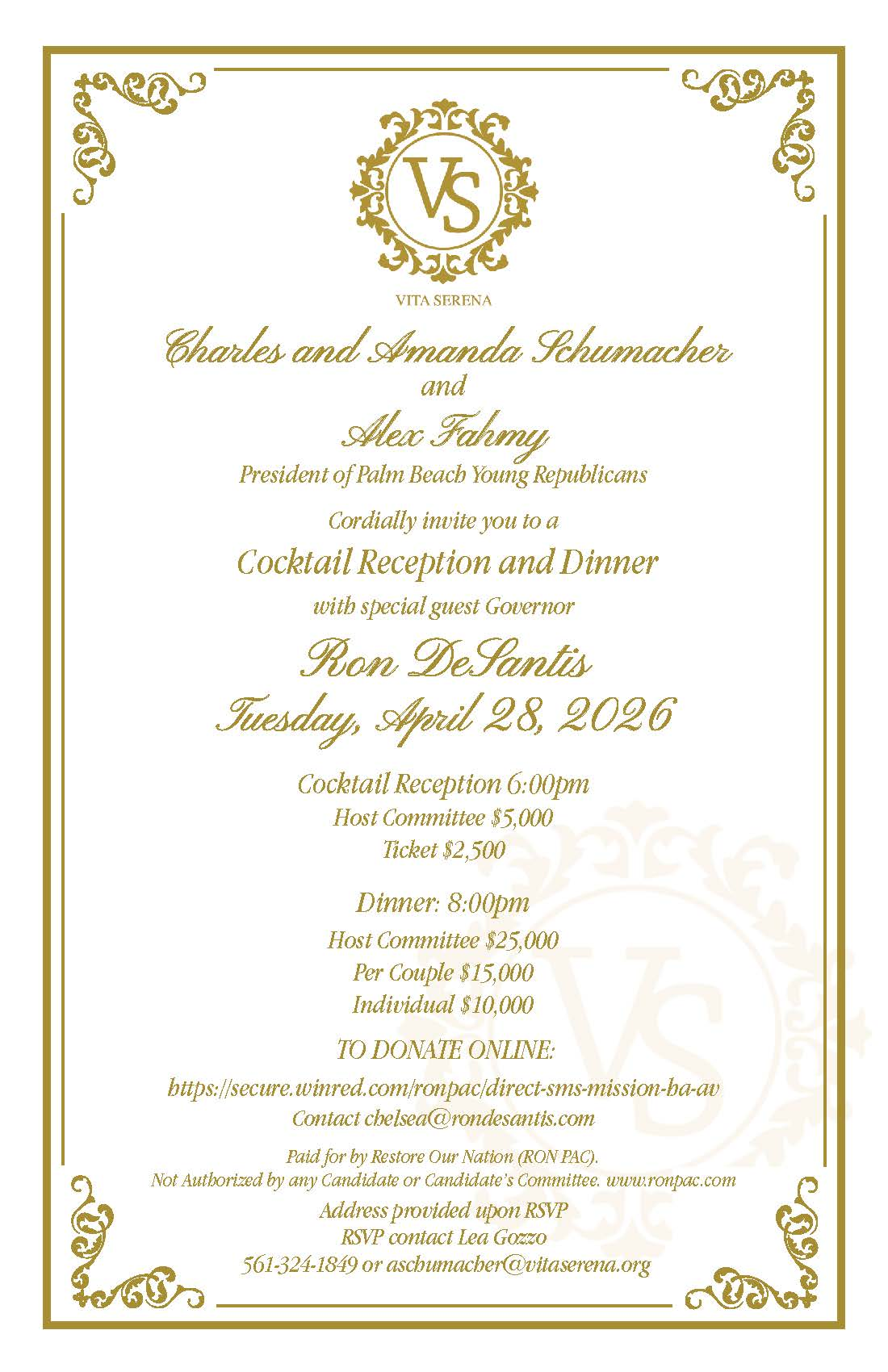 Dinner with DeSantis