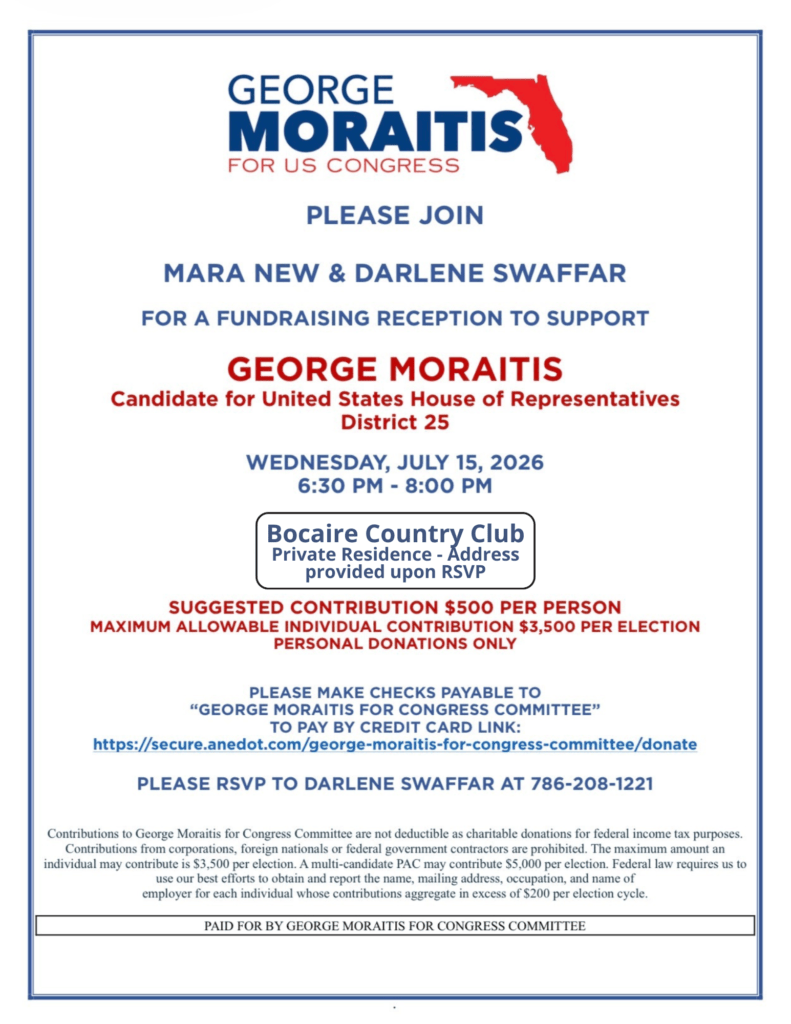 Fundraising Reception for George Moraitis