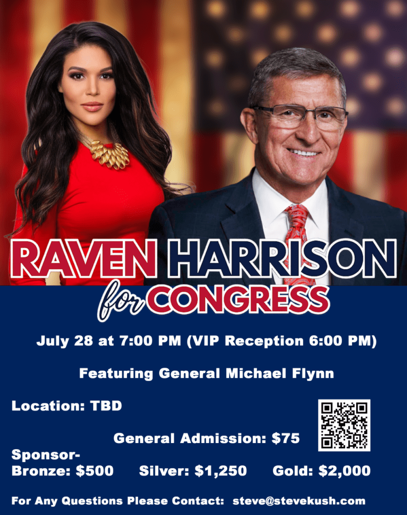 Raven Harrison Fundraiser with General Michael Flynn