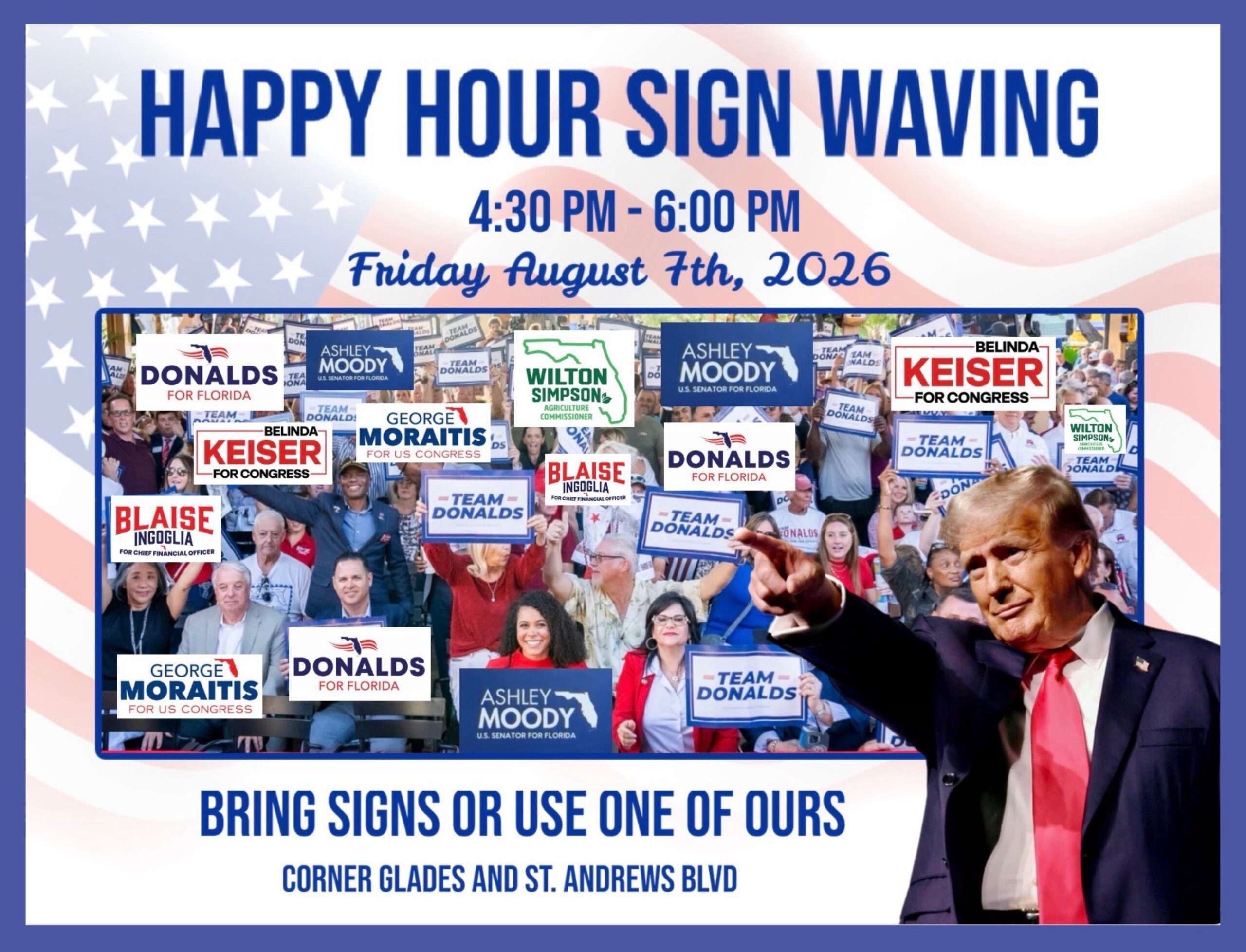 Sign Waving August 7