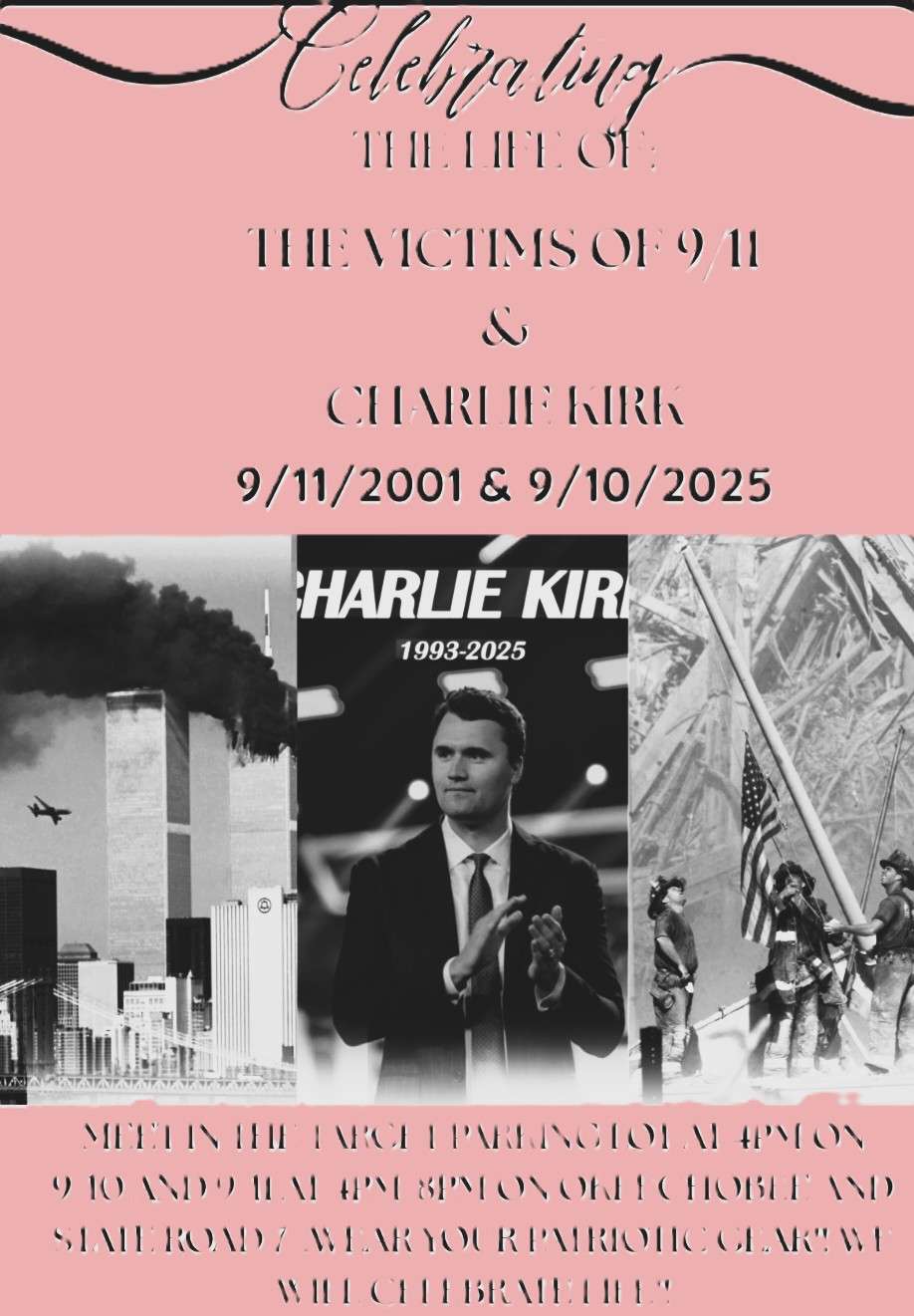 Charlie Kirk & 9-11 Flag Wave