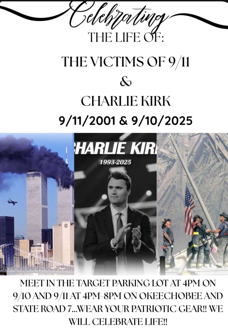 Charlie Kirk Flag Wave